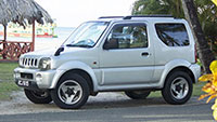Rent a Suzuki Jimny Hard Top jeep/SUV from KCNN Rentals on Tobago